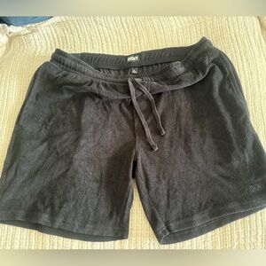 DKNY Women’s Black Drawstring Terry Shorts